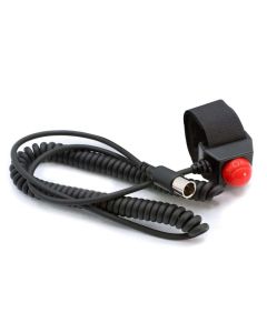 Rugged Radios Velcro Mount Steering Wheel Push to Talk (PTT) with Coil Cord for Car Harnesses - PTT-VM2