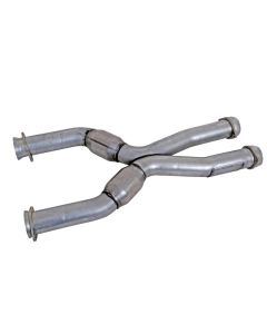 BBK 79-04 Mustang Coyote Swap Short Mid X Pipe w Catalytic Converters 3.0 For BBK Long Tube Headers - 1786