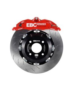 EBC Racing 12-17 Ford Fiesta ST (Mk7) Red Apollo-4 Calipers 330mm Rotors Front Big Brake Kit - BBK007RED-2