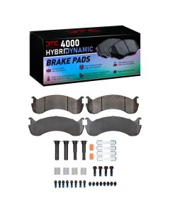 DFC 98-24 Beaver Motorcoach Monterey Rear/Front 4000 HybriDynamic Brake Pads and Hardware Kit - 4000-0786-11