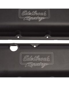 Edelbrock Valve Cover Victor Series Chevrolet 1965 and Later 396-502 V8 Low Black - 41813