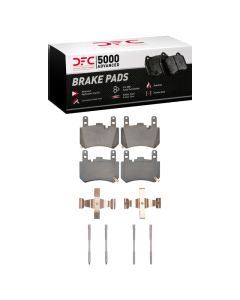 DFC 23-25 Chevrolet Corvette Rear 5000 Advanced Low Metallic Brake Pads and Hardware Kit - 1551-2503-01
