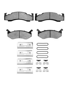 DFC 73-97 Chrysler Town & Country Front 5000 Advanced Semi Metallic Brake Pads and Hardware Kit - 1551-0123-01