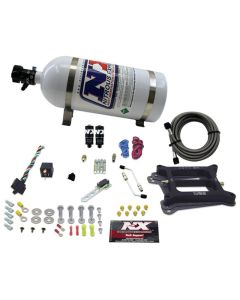 Nitrous Express 4150 Hitman Plus 4-BBL Nitrous Kit (50-200HP) w/10lb Bottle - 40041-10
