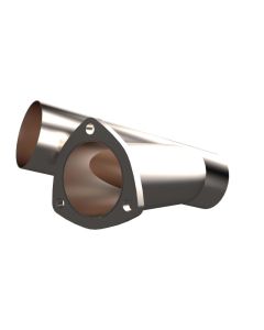 QTP 3in Weld-On QTEC Exhaust Cutout Y-Pipe - 10300
