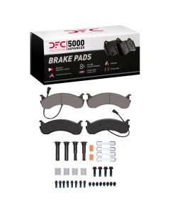 DFC 20-25 Coachmen Mirada Rear 5000 Advanced Semi Metallic Brake Pads and Hardware Kit - 1551-0786-21