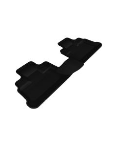 3D MAXpider 2007-2013 Jeep Wrangler JK Unlimited Kagu 2nd Row Floormats - Black - L1JP00321509