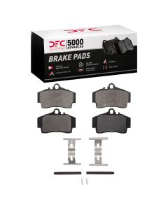 DFC 97-12 Porsche Cayman Rear 5000 Advanced Low Metallic Brake Pads and Hardware Kit - 1551-0738-01