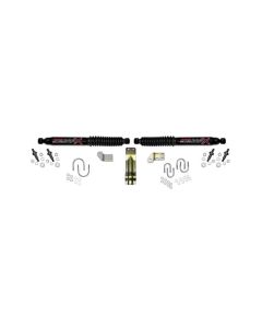 Skyjacker Steering Stabilizer Dual Kit Black  Dual Kit w/3.75 Inch Axle Tube- SKYJ-8270