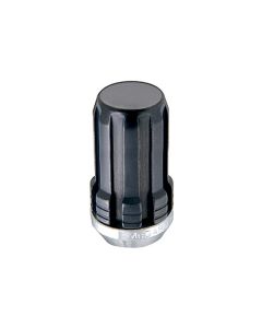 McGard SplineDrive Lug Nut (Cone Seat) 1/2-20 / 1.60in. Length (Box of 50) - Black (Req. Tool) - 65001BK