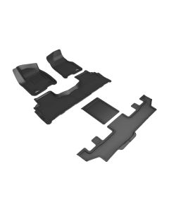 3D Maxpider 21-24 GMC Yukon Xl 7-Seat Kagu Black R1 R2 R3 - L1GM02901509