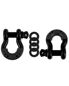 Borne Off-Road Borne D-Ring Shackle Set Black - BNDR-BK