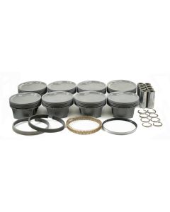 Mahle MS Piston Set Ford 514ci 4.44in Bore 4.150in Stroke 6.7in Rod 0.990 Pin -28cc 9.9CR - Set of 8 - 930261940