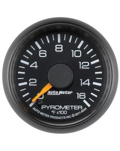 AutoMeter GAUGE PYROMETER (EGT) 2 1/16in. 1600deg.F STEPPER MOTOR GM FACTORY MATCH- AUTO-8344