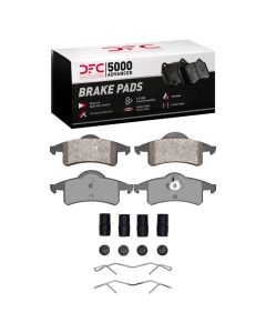 DFC 99-04 Jeep Grand Cherokee Rear 5000 Advanced Semi Metallic Brake Pads and Hardware Kit - 1551-0791-01
