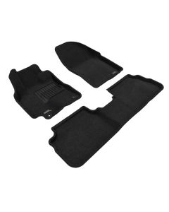 3D MAXpider 09-13 Toyota Corolla Elegant Floor Mat - Black - L1TY05904709