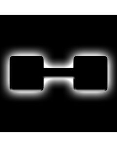 ORACLE Lighting Universal Illuminated LED Letter Badges - Matte Blk Surface Finish - H - 3141-H-001