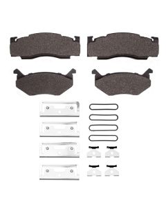 DFC 73-89 Chrysler Imperial Rear/Front 5000 Advanced Semi Metallic Brake Pads and Hardware Kit - 1551-0084-01