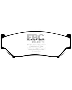 EBC 98-00 Chevrolet Tracker 1.6 (4 Door) Yellowstuff Front Brake Pads - DP4979R