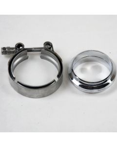 Granatelli 2.5in Flat Flanges w/V-Band Clamp - 308525