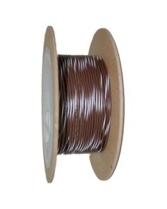 NAMZ OEM Color Primary Wire 100ft. Spool 18g - Brown/White Stripe - NWR-19-100