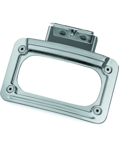 Curved L.E.D. License Plate Frame for Indian - Chrome