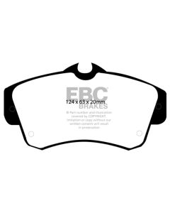 EBC 00-11 Chrysler PT Cruiser 2.4 Redstuff Front Brake Pads - DP31357C
