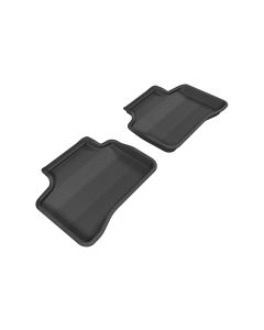 3D MAXpider 20092015 Mercedes-Benz GLK-Class X204 Kagu 2nd Row Floormats - Black - L1MB05121509