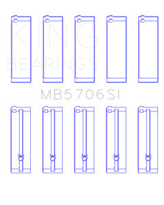 King Engine Bearings Hyundai i30 G4FC (Size +0.75mm) Main Bearing Set - MB5706SI0.75