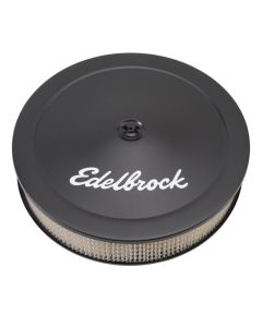 Edelbrock Air Cleaner Pro-Flo Series Round Steel Top Paper Element 14In Dia X 3 75In Dropped Base - 1223