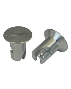 Moroso Quick Fastener - Flush Head - 5/16in x .400in - Aluminum - 10 Pack - 71295