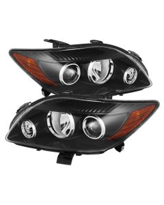 xTune Scion Tc 08-10 Crystal Headlights Black HD-JH-STC08-AM-BK - 9023354