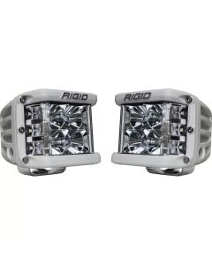 RIGID Industries Flood Surface Mount White Housing Pair D-SS Pro - RIGI-862113