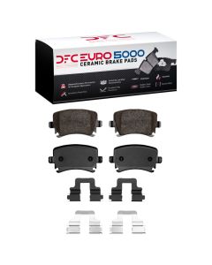 DFC 00-18 Audi A6 (USA/Canada) Rear Euro 5000 Ceramic Brake Pads and Hardware Kit - 1600-1108-01