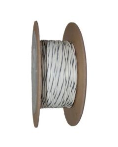 NAMZ OEM Color Primary Wire 100ft. Spool 18g - White/Black Stripe - NWR-90-100