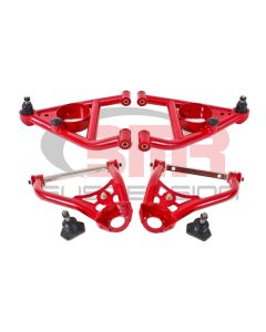 BMR 67-69 1st Gen F-Body Upper And Lower A-Arm Kit - Red - AA029R