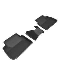 3D MAXider 22-23 Subaru WRX Kagu Black Floor Mats - Row 2 - L1SB03621509