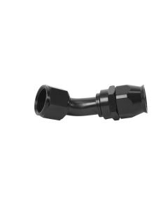 Aeromotive PTFE Hose End - AN-12 - 45 Deg - Black Anodized - 15360