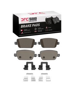 DFC 07-10 Volvo S80 Rear 5000 Advanced Low Metallic Brake Pads and Hardware Kit - 1551-1314-01