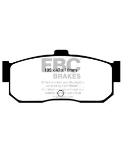 EBC 91-97 Infiniti G20 2.0 Redstuff Rear Brake Pads - DP3889C