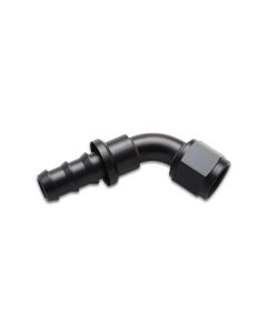 60° Elbow Hose End Fitting - Anodized Black -6AN