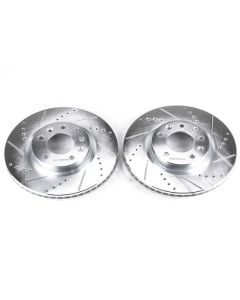 Power Stop 04-08 Mazda RX-8 Front Evolution Drilled & Slotted Rotors - Pair - JBR967XPR
