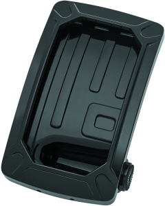 Curved Vertical License Plate Holder - Gloss Black