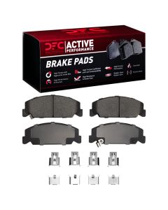DFC 84-00 Honda Civic Coupe Front Active Performance Pads and Hardware Kit - 1115-0273-01
