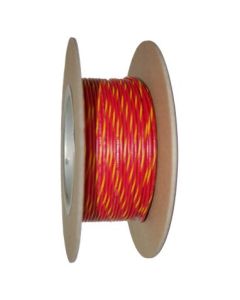 NAMZ OEM Color Primary Wire 100ft. Spool 18g - Red/Yellow Stripe - NWR-24-100