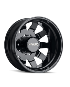 Mayhem 8181 Challenger Dually 22x8.25 / 10x225 BP / 169mm Offset / 170.1mm Hub Full Black Wheel - 8181-22820B