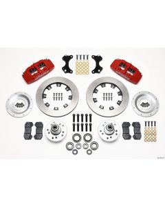 Wilwood Dynapro 6 Front Hub Kit 12.19in Red WWE ProSpindle - 140-10741-R