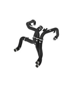 aFe 22-24 Ford Bronco Raptor V6-3.0L BladeRunner Aluminum Hot and Cold Charge Pipe Kit - Black - 46-20754-B