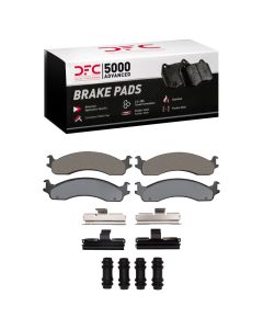 DFC 95-07 Ford E-Super Duty Front 5000 Advanced Semi Metallic Brake Pads and Hardware Kit - 1551-0655-01