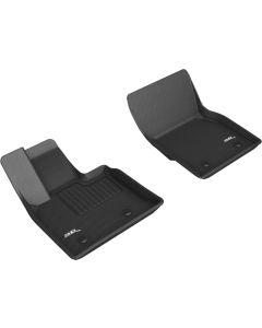 3D MAXpider 18-21 Alfa Romeo Stelvio / Stelvio Quadrifoglio Kagu 1st Row Floormats - Black - L1AR00011509